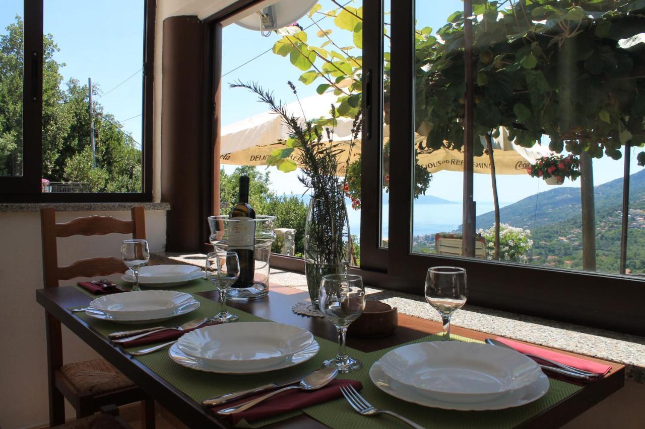 Sea View Apartment With Garden Near Opatija Veprinac Ngoại thất bức ảnh
